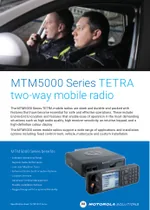 Première page de la fiche technique Motorola Solutions